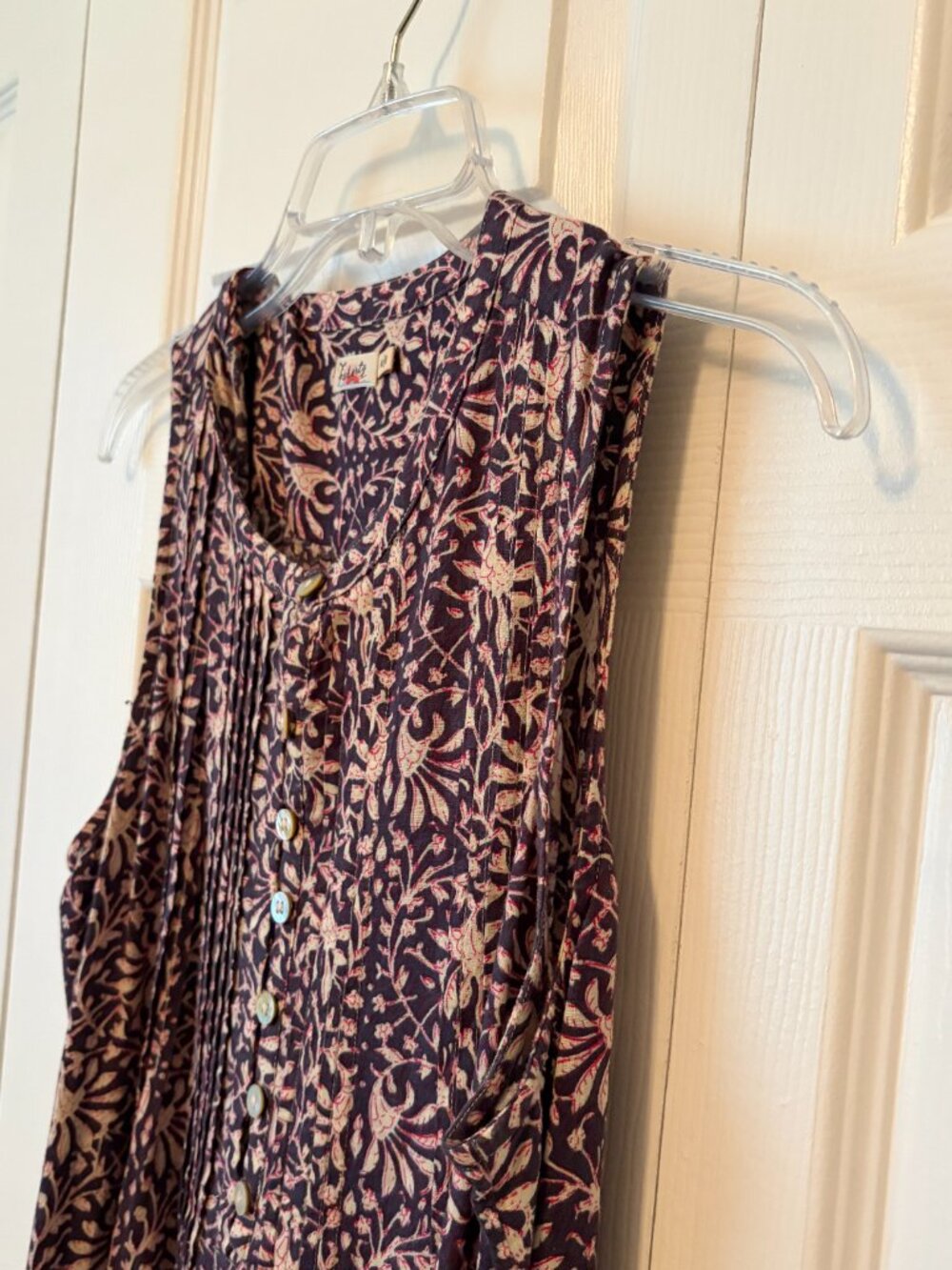 Faherty Ishe Sleeveless Pintuck Dress - Picture 7 of 9